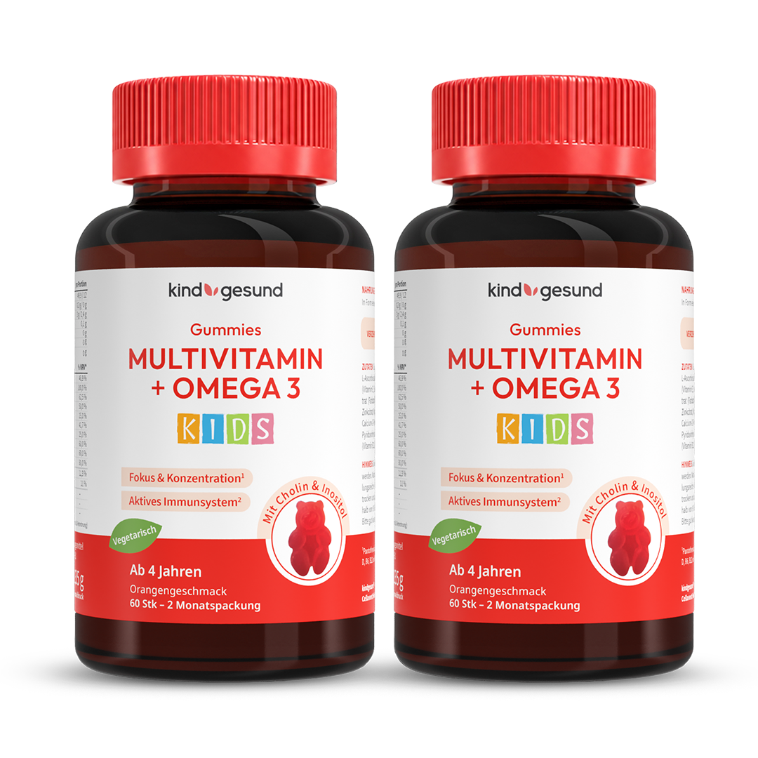 Multivitamin + Omega 3 Gummies - WHITE OMEGA Kids - Cellavent Healthcare