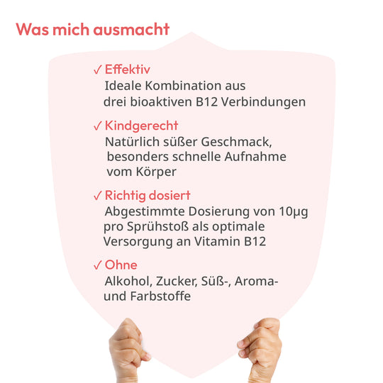 Produktbesonderheit von Vitamin B12 Spray von kindgesund