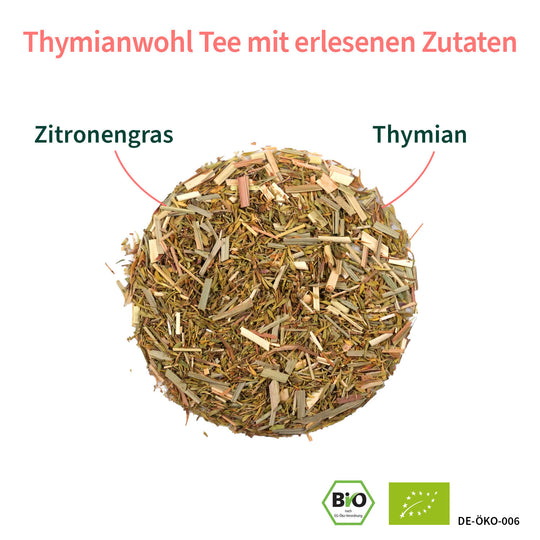 Thymianwohltee als Zutaten aufgelistet