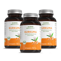 Bio Kurkuma Kapseln ohne Pfeffer – Acurmin Phytholistic - Cellavent Healthcare