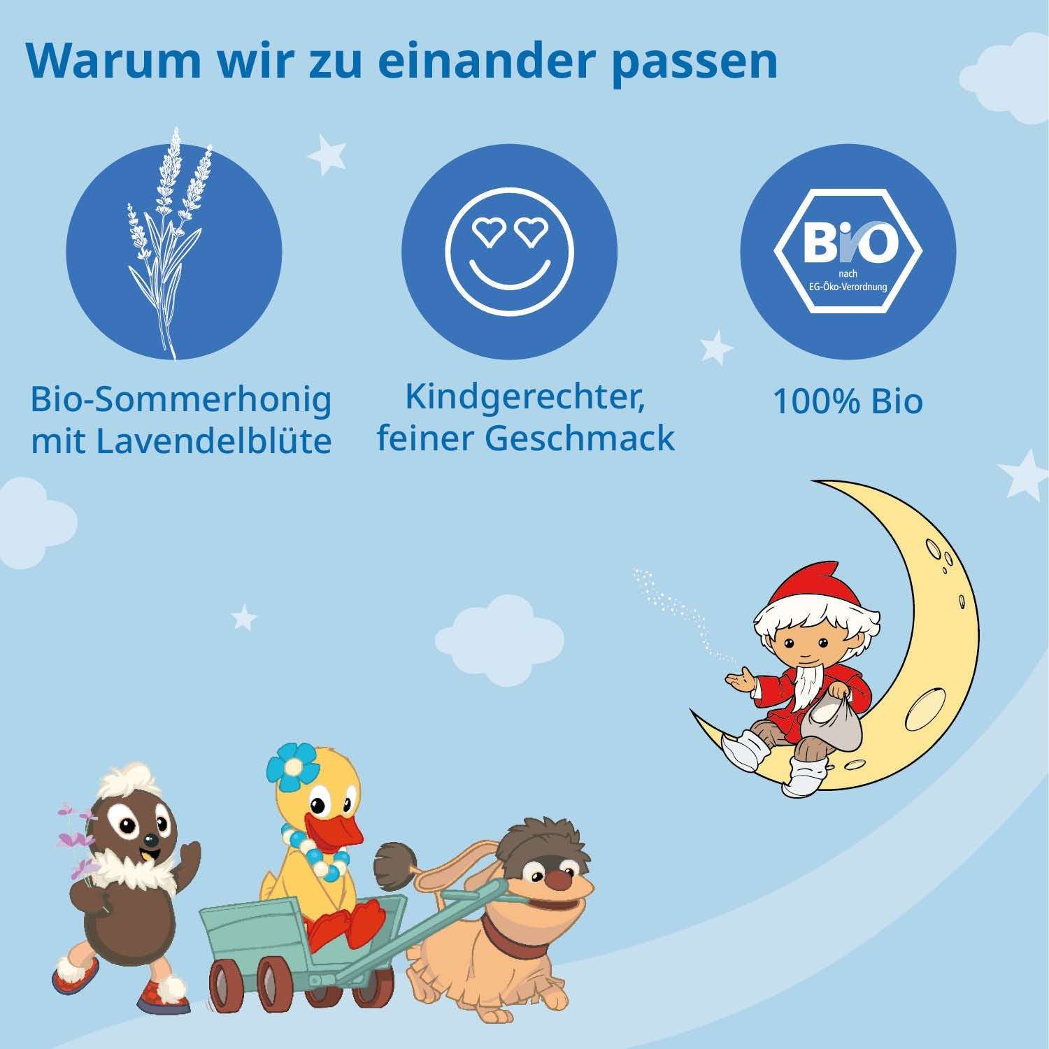 Bio - Sandmännchen Abendgruß Honig für Kinder - Cellavent Healthcare