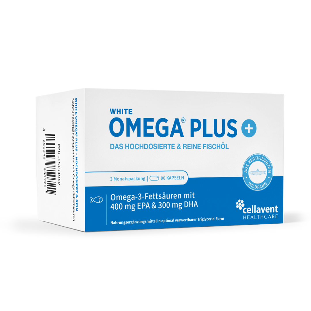 Vorderseite der Verpackung von White Omega Plus - 90 Kapseln