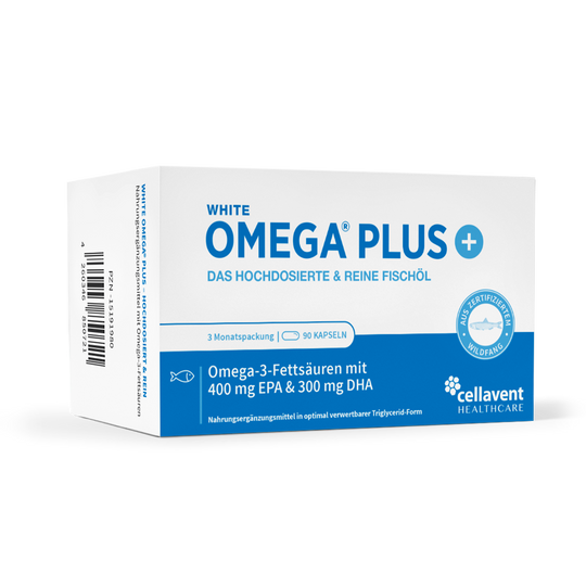 Vorderseite der Verpackung von White Omega Plus - 90 Kapseln