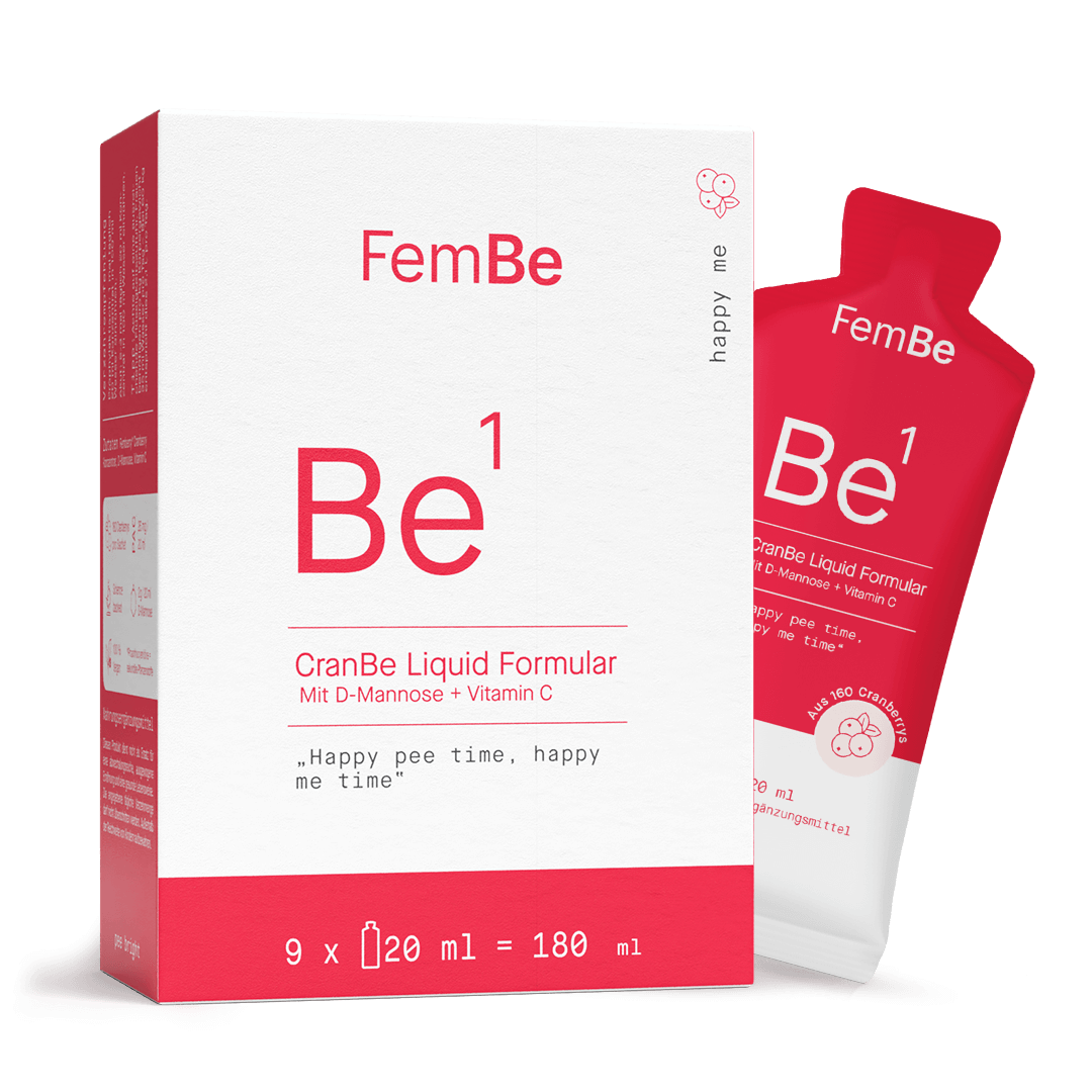 Cranberry Saft Konzentrat mit D - Mannose + Vitamin C Sachets - Be1 FemBe - Cellavent Healthcare