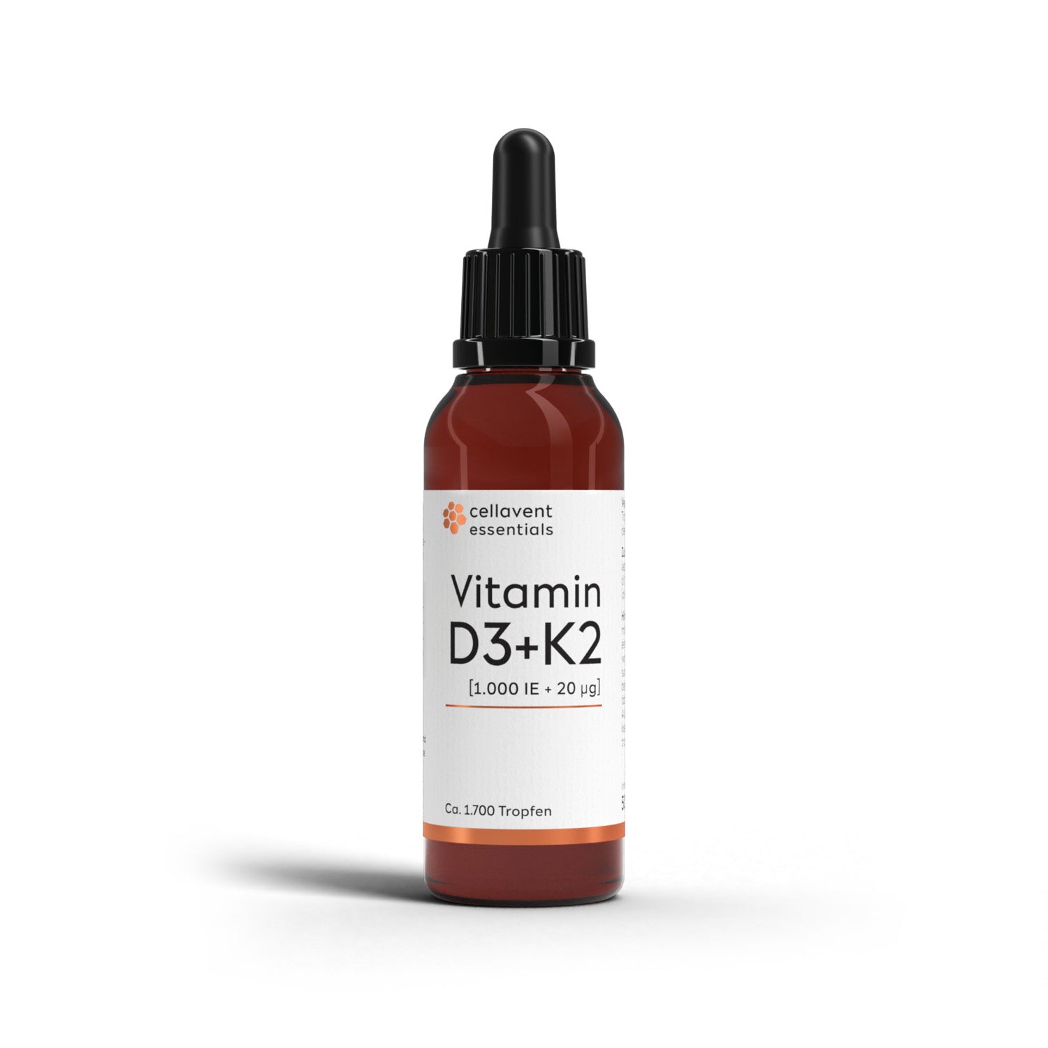 Essentials D3 + K2 [1.000 IE + 20 μg] - Cellavent Healthcare