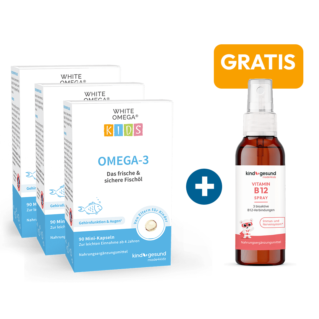 Fischöl - Kapseln für Kinder 3 Monate Angebot - Cellavent Healthcare