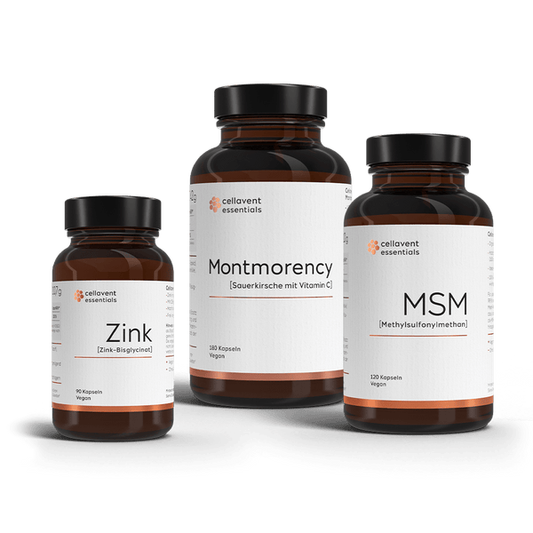 GelenkBalance Bundle - MSM, Zink & Montmorency - Kirsche - Cellavent Healthcare