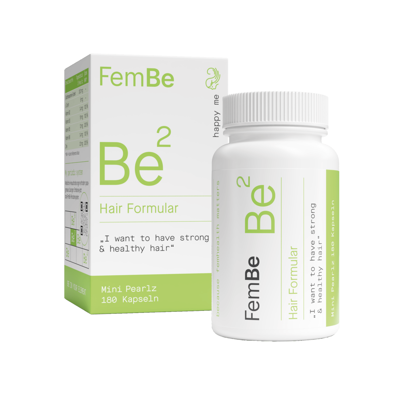 Haar Vitamin Kapseln mit Goldhirse & L - Cystin - Be2 FemBe - Cellavent Healthcare