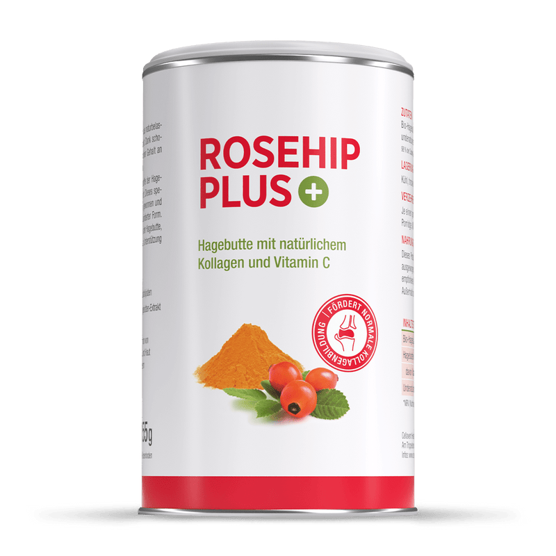 Hagebuttenpulver und Extrakt mit hochwertigen Kollagen Typ 2 – Rosehip PLUS - Cellavent Healthcare