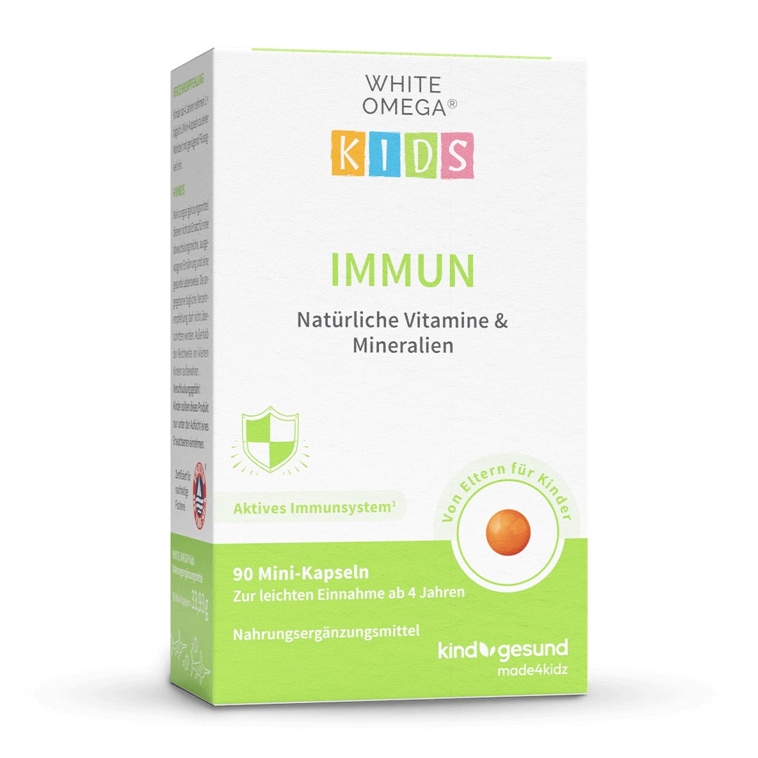 White Omega Kids Immun Verpackung vorne