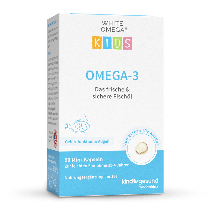 WHITE OMEGA Kids Omega-3 Kapseln Verpackung