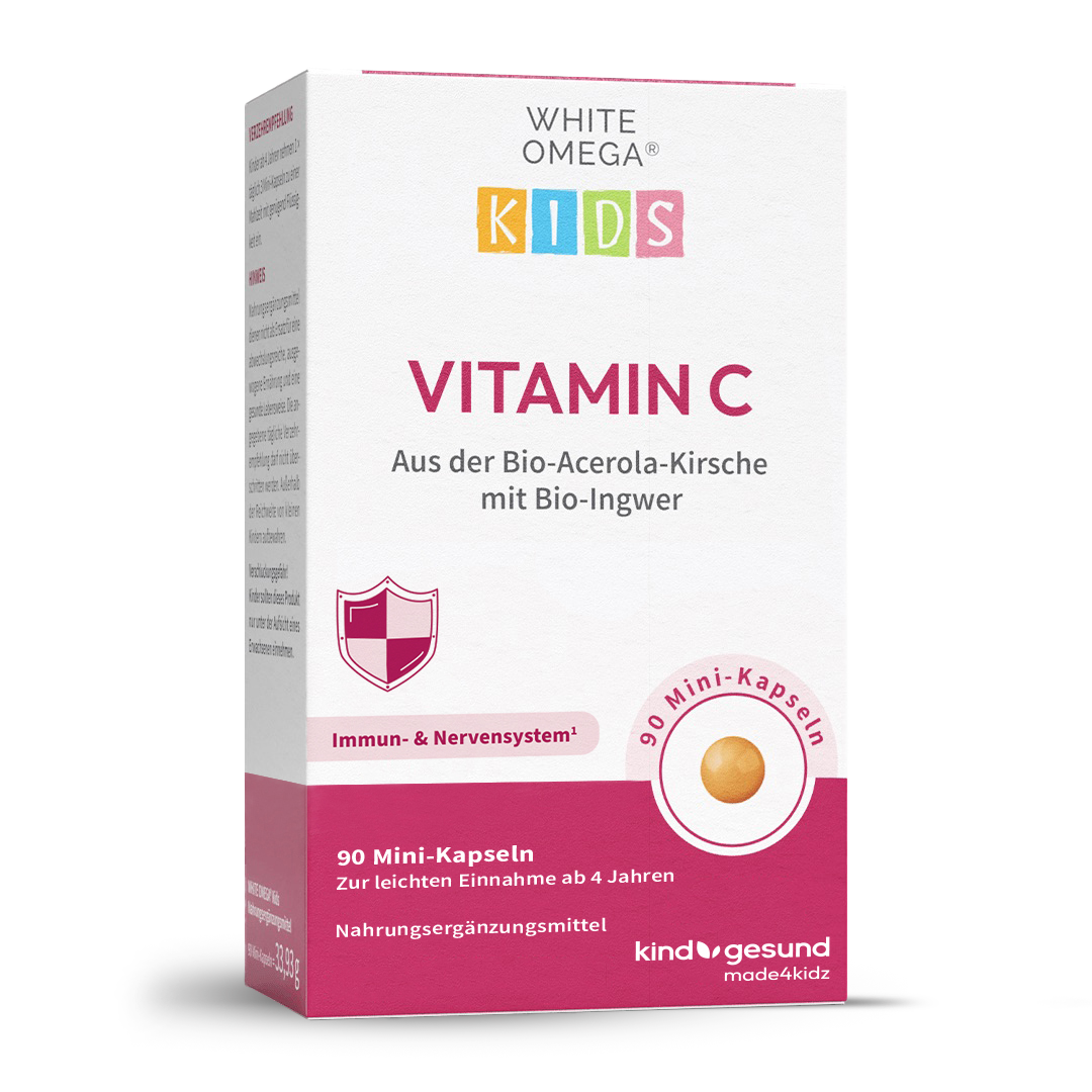 Vitamin C capsules for children - WHITE OMEGA Kids