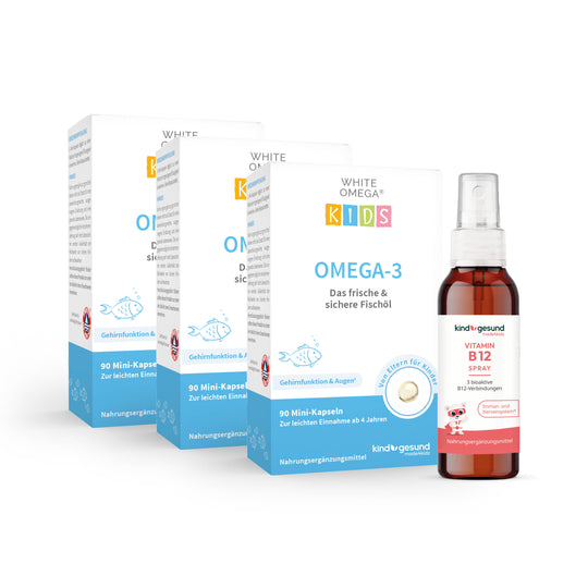 WHITE OMEGA Kids Omega-3 + Vitamin B12 Spray