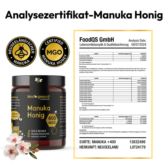 Manuka Honig für Kinder 400 MGO