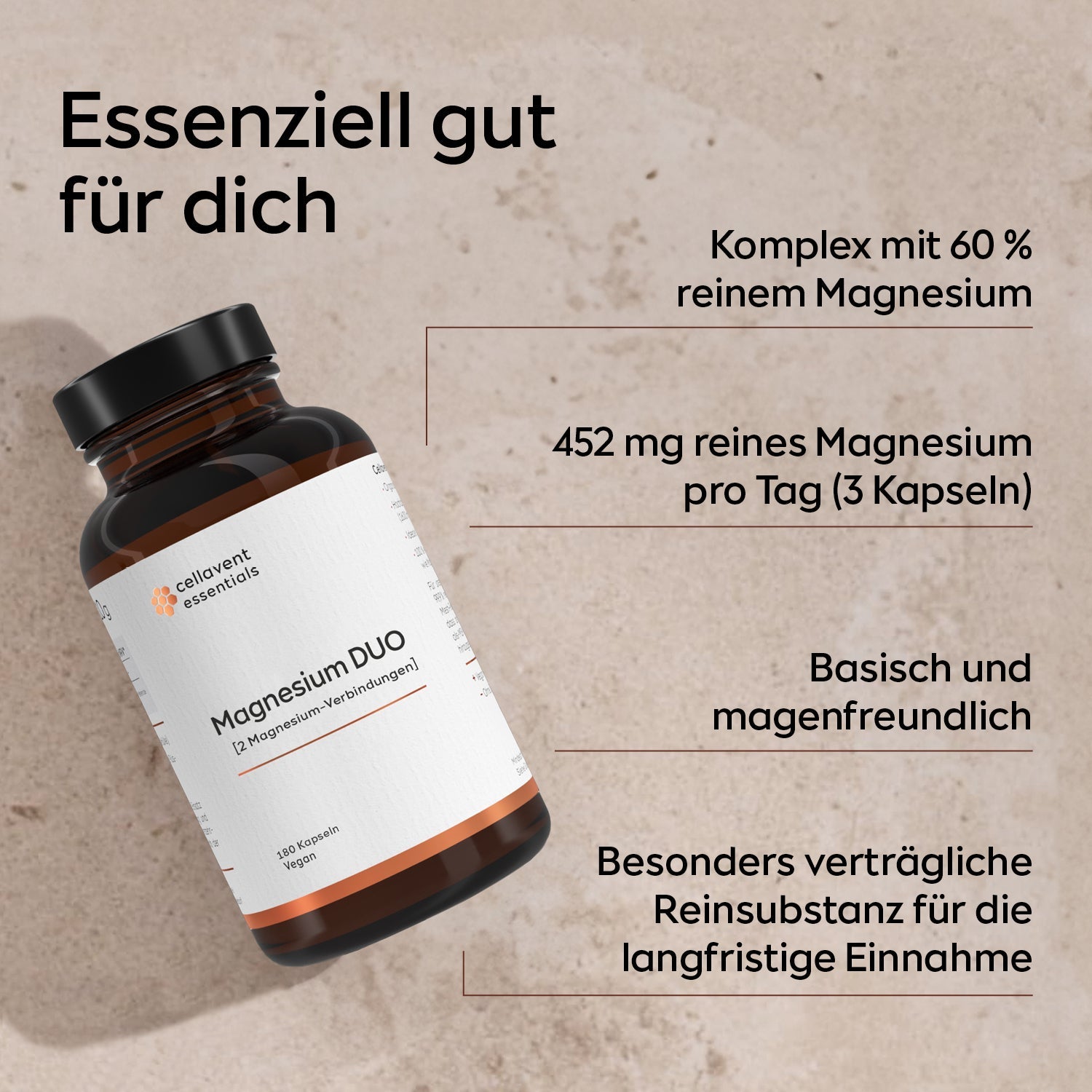 Magnesium DUO [2 Magnesium - Verbindungen] - Cellavent Healthcare