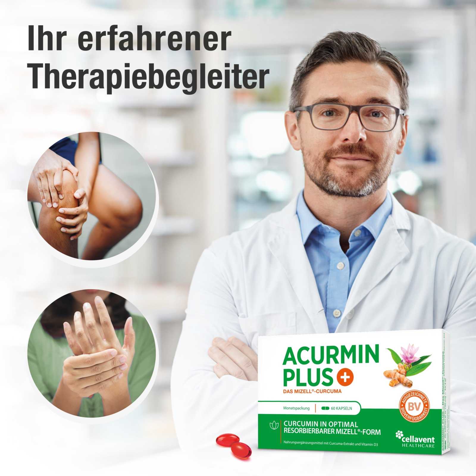Mizell Kurkuma Kapseln mit hoher Bioverfügbarkeit – Acurmin PLUS - Cellavent Healthcare