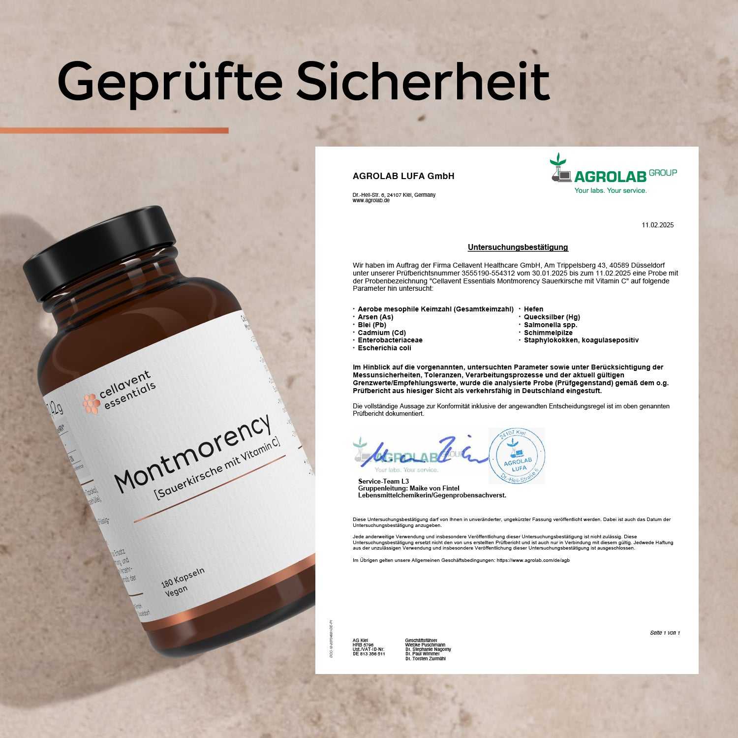 Montmorency Kapseln [Sauerkirsche mit Vitamin C] | Cellavent essentials - Cellavent Healthcare