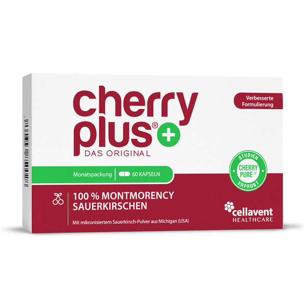 Montmorency Sauerkirsche Kapseln - Cherry PLUS - Cellavent Healthcare
