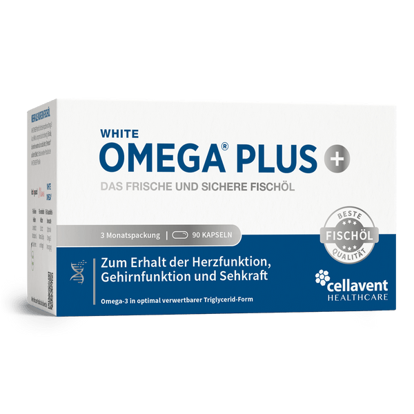 Omega - 3 Kapseln mit 800 mg – WHITE OMEGA PLUS - Cellavent Healthcare
