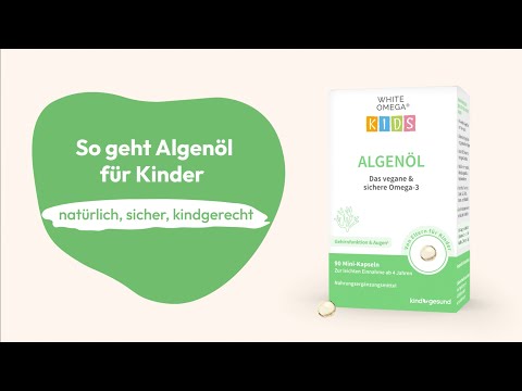 WHITE OMEGA Kids Omega-3 Algae Oil Capsules - kindgesund