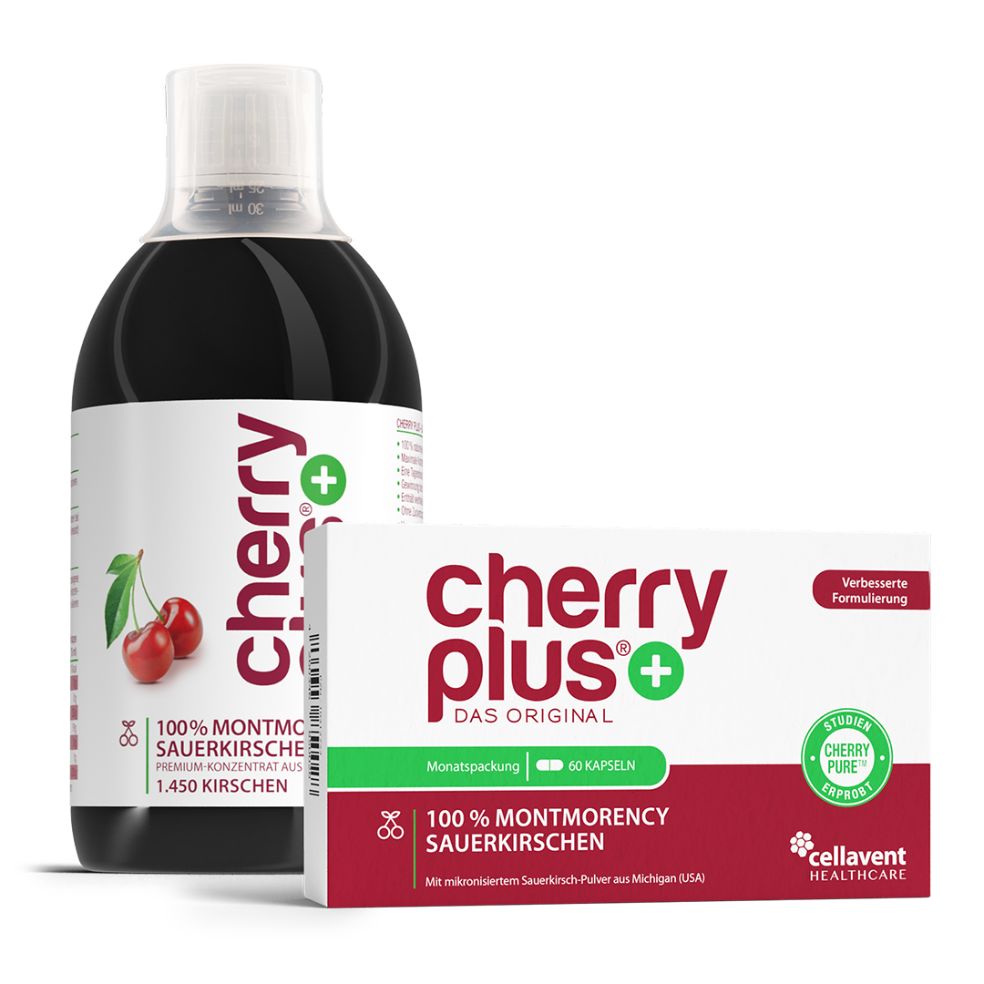 Sparpaket - Cherry PLUS Kapseln & Konzentrat Bundle - Cellavent Healthcare