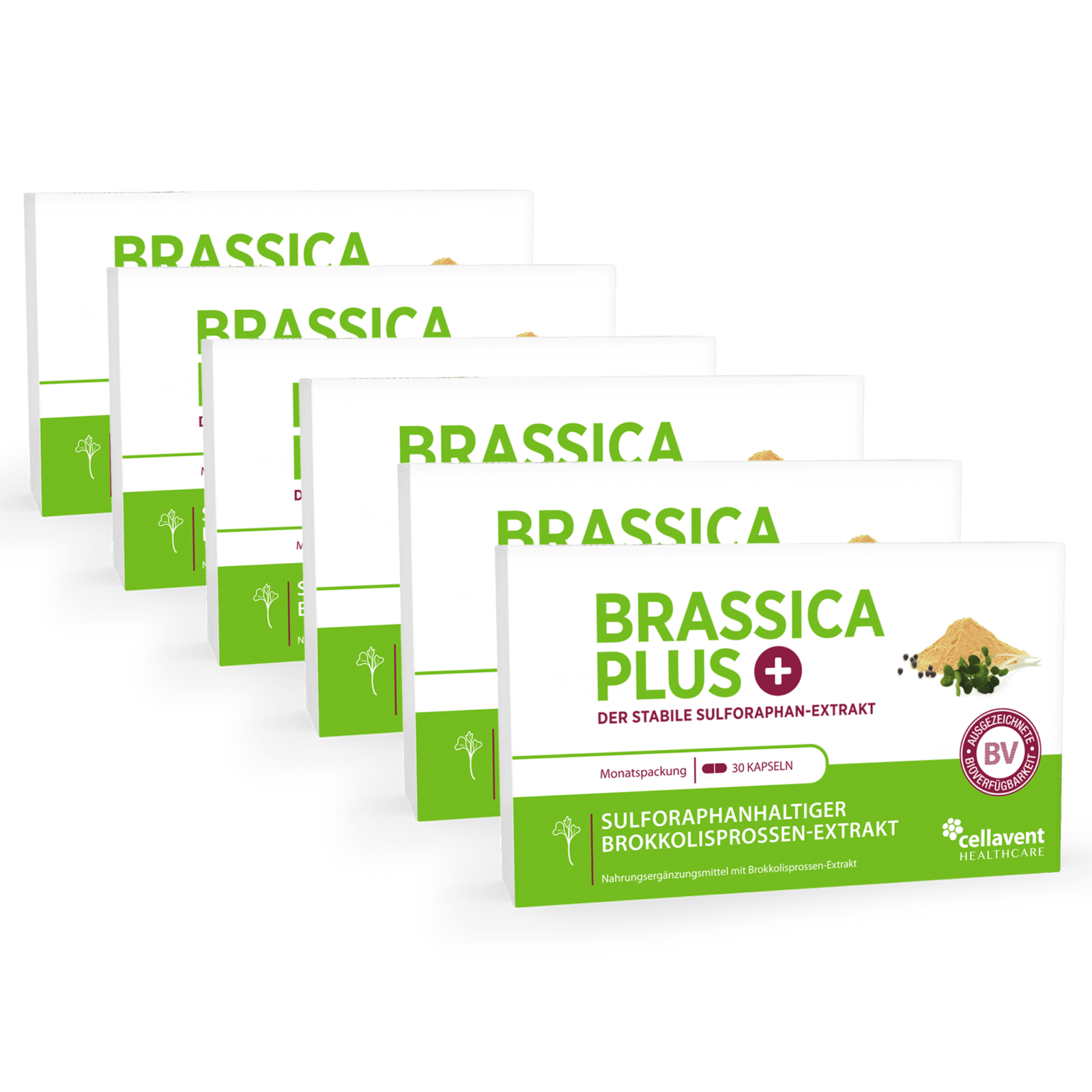 Sulforaphan Brokkoli Kapseln - Brassica PLUS - Cellavent Healthcare