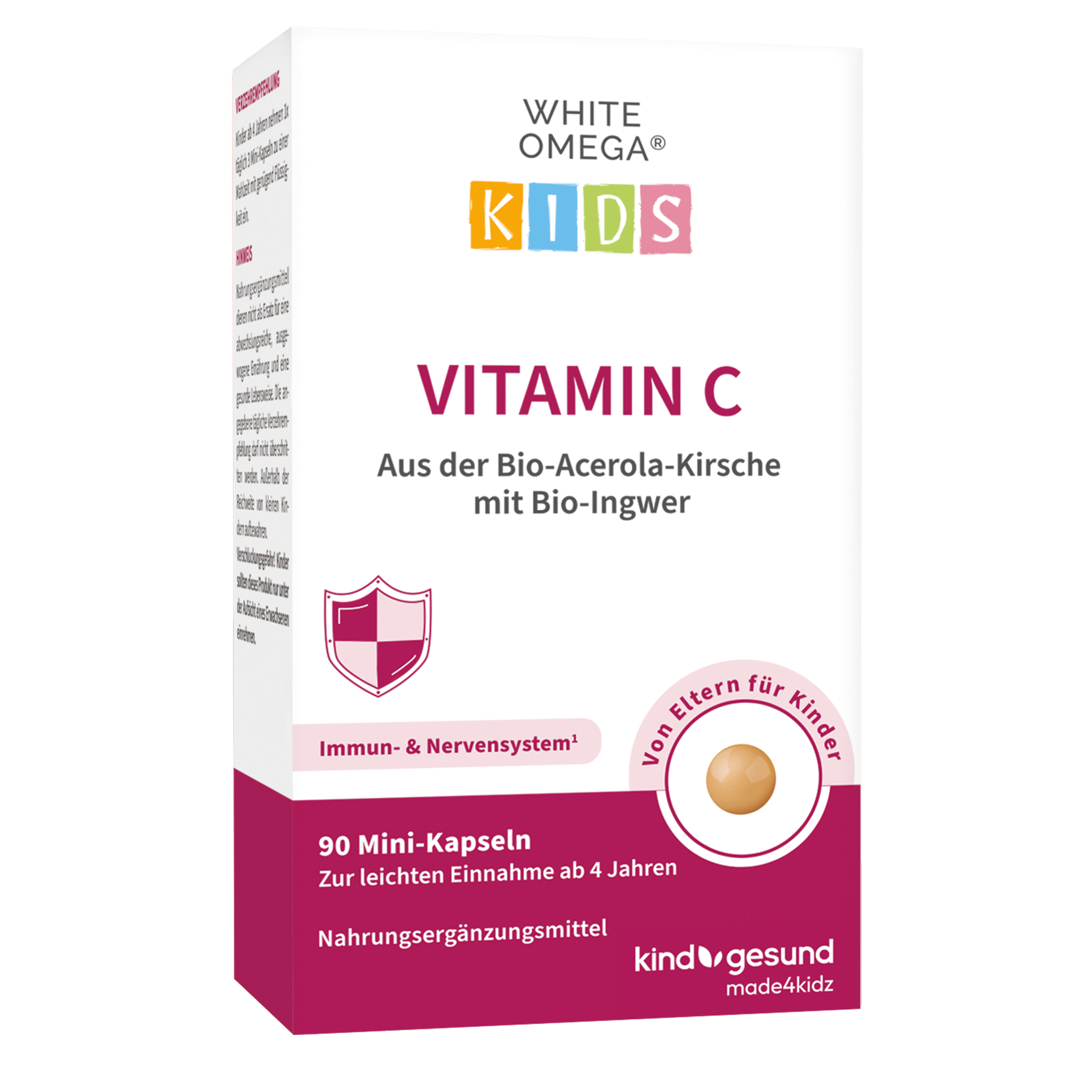 Vitamin C Kapseln für Kinder - WHITE OMEGA Kids - Cellavent Healthcare