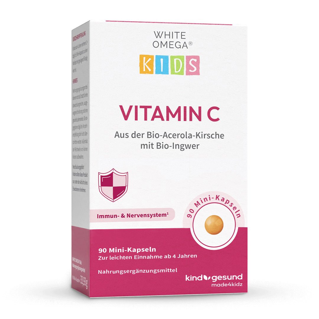 Vitamin C Kapseln für Kinder - WHITE OMEGA Kids - Cellavent Healthcare