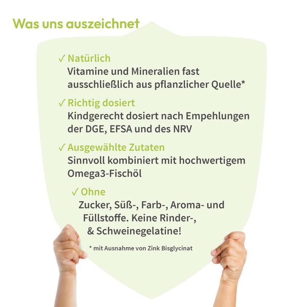 Vitamine für Kinder Immunsystem - WHITE OMEGA® Kids Immun