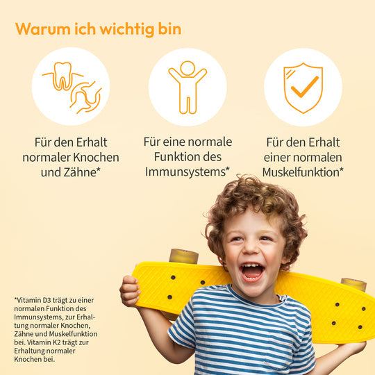 WHITE OMEGA Kids Bundle: Vitamin D3+K2 und Immun - Cellavent Healthcare