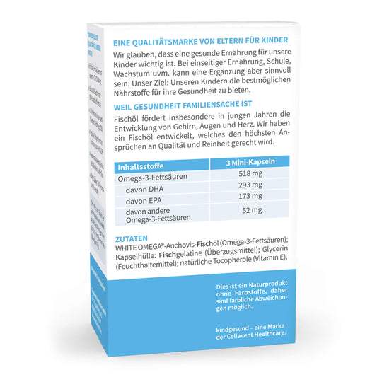 WHITE OMEGA Kids Bundle: Vitamine, Omega - 3 & Mineralien - Cellavent Healthcare