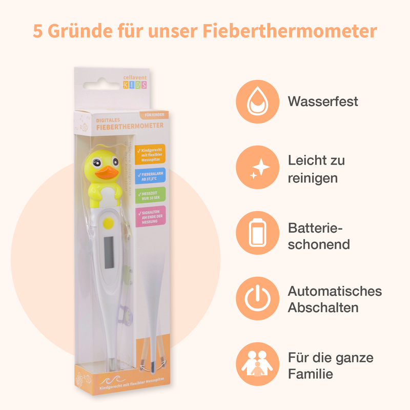 Digitales Fieberthermometer für Kinder - Cellavent Kids