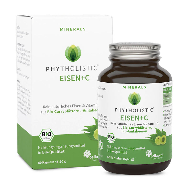 BIO Eisen Kapseln + Vitamin C - Phytholistic Eisen