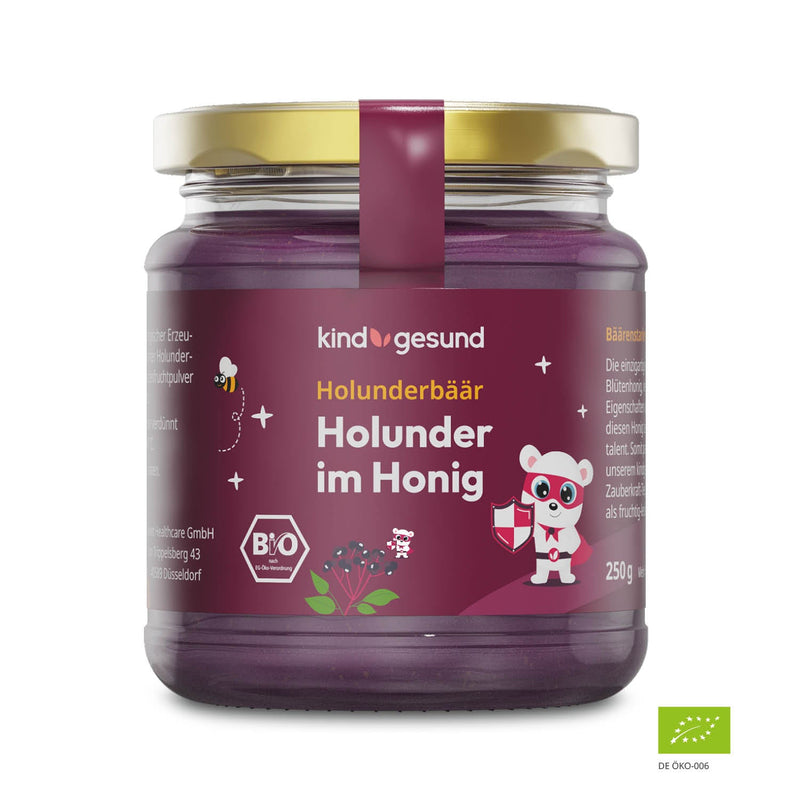 Bio-Holunder im Honig - kindgesund® - kindgesund - Natürliche und gesunde Produkte für Kinder
