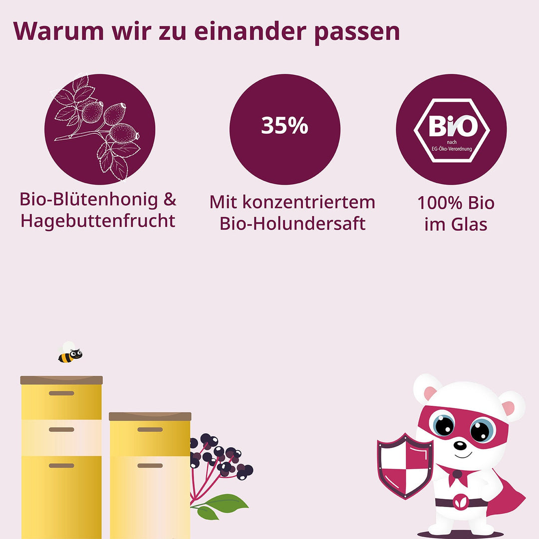 Bio-Holunder im Honig - kindgesund® - kindgesund - Natürliche und gesunde Produkte für Kinder