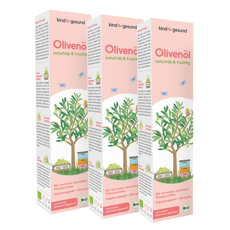 3er Olivenöl Verpackung