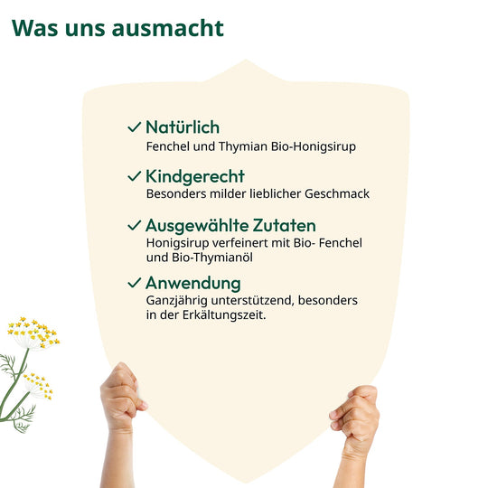 Bio-Fenchel und Thymian Honigsirup - kindgesund® - kindgesund - Natürliche und gesunde Produkte für Kinder