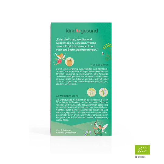 Bio-Fenchel und Thymian Honigsirup - kindgesund® - kindgesund - Natürliche und gesunde Produkte für Kinder