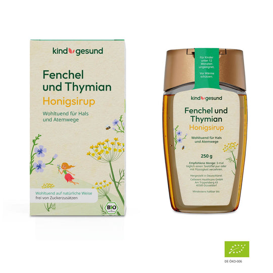 Bio-Fenchel und Thymian Honigsirup - kindgesund® - kindgesund - Natürliche und gesunde Produkte für Kinder