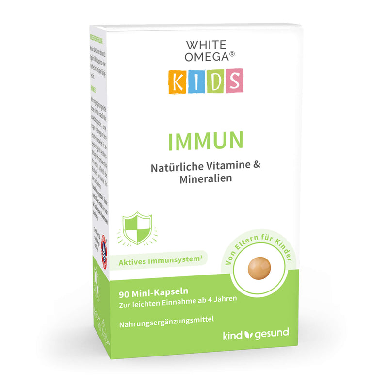 White Omega Kids Immun Verpackung vorne