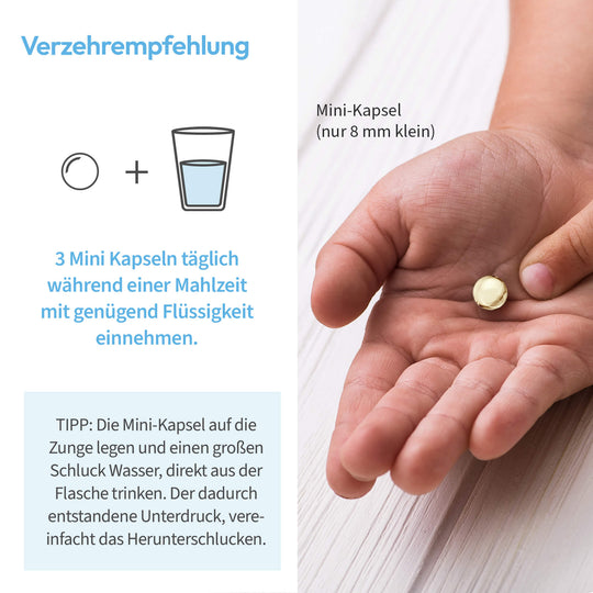 Verzehrempfehlung vom White Omega Kids Omega 3