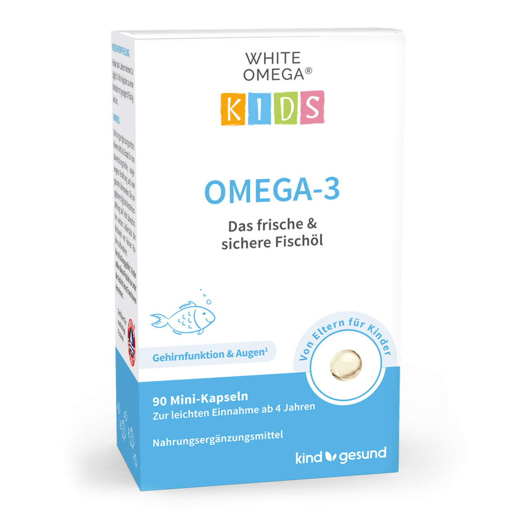 White Omega Kids Omega 3 Verpackung vorne