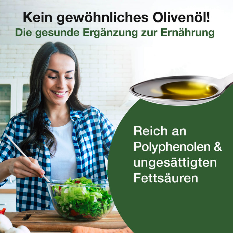 Olivenöl besonders reich an Polyphenolen & ungesättigten Fettsäuren