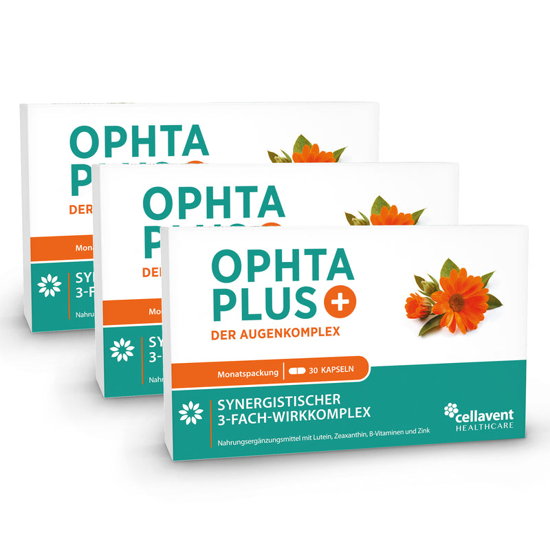 Ophta Plus Produktverpackung 3er Packung